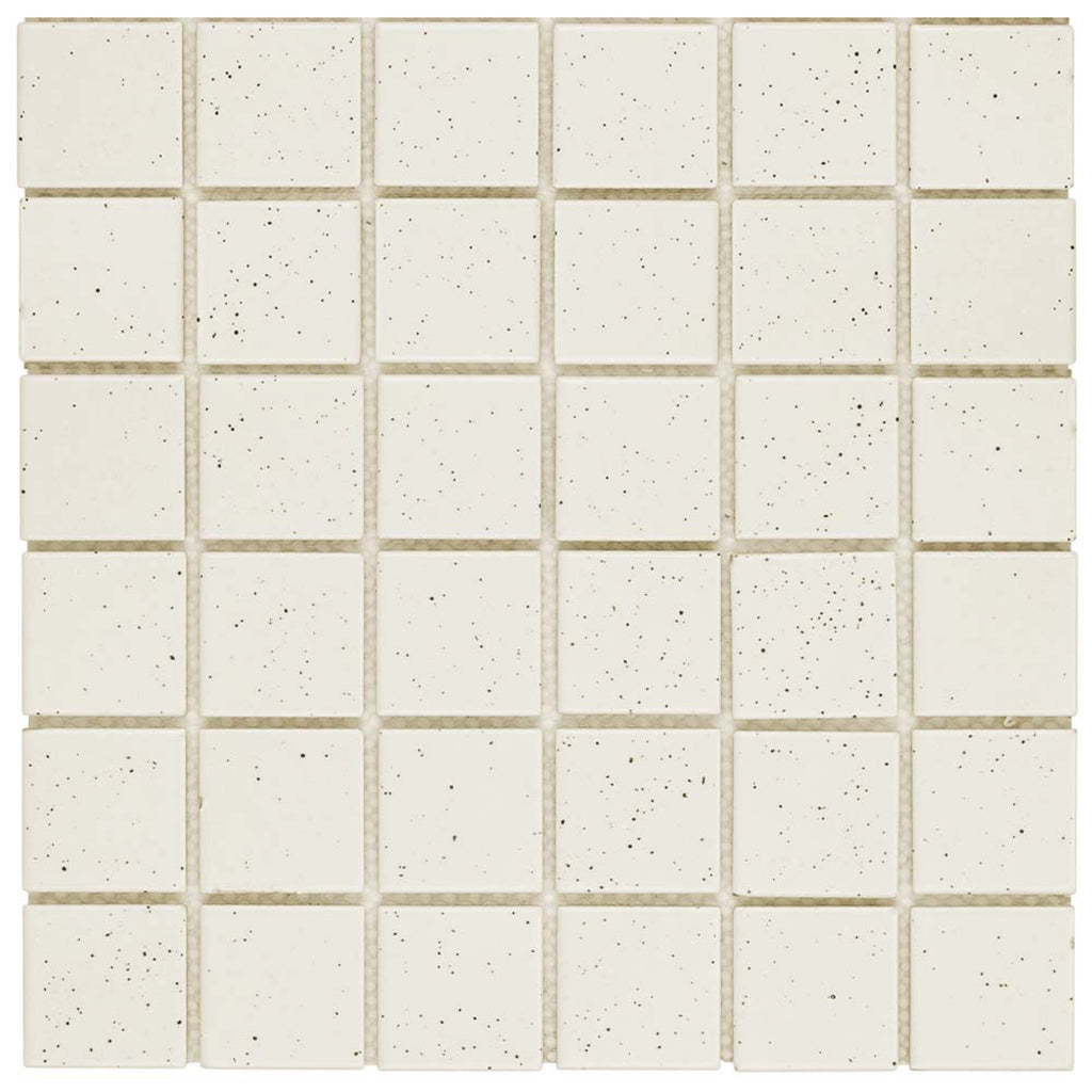 Unglazed White Speckle Matt 48x48 Mosaic tile