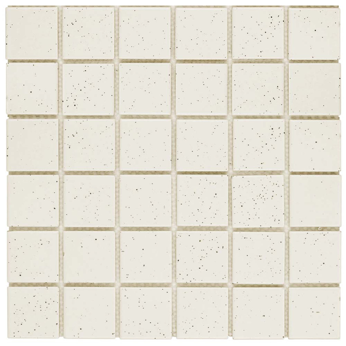 Unglazed White Speckle Matt 48x48 Mosaic tile