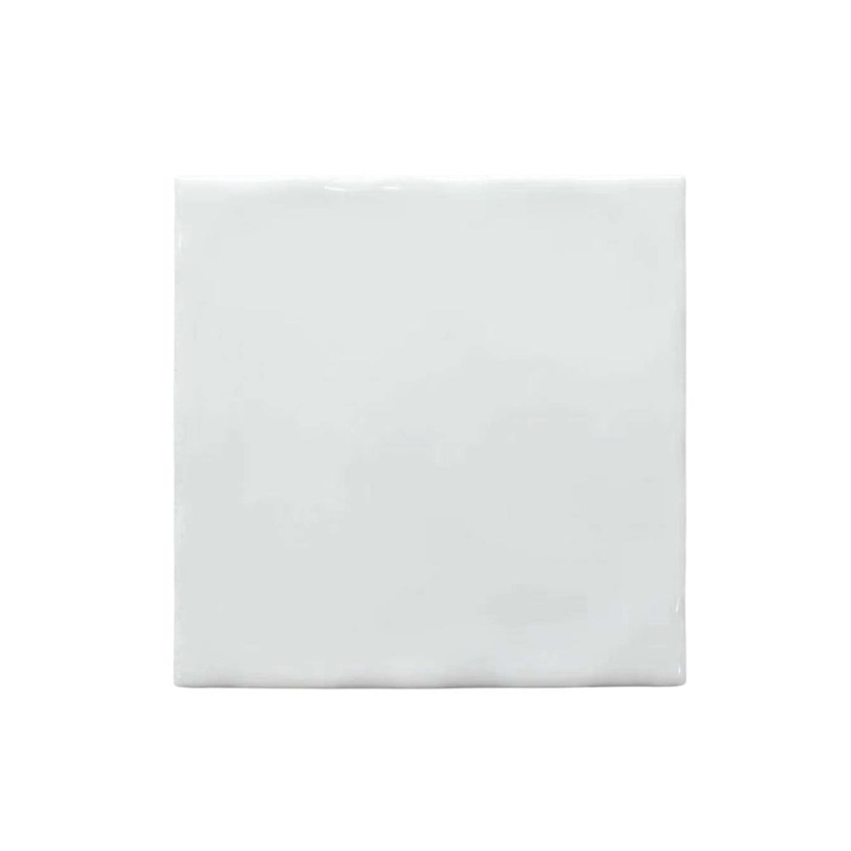 White Handmade Wavy Gloss 150x150 tile