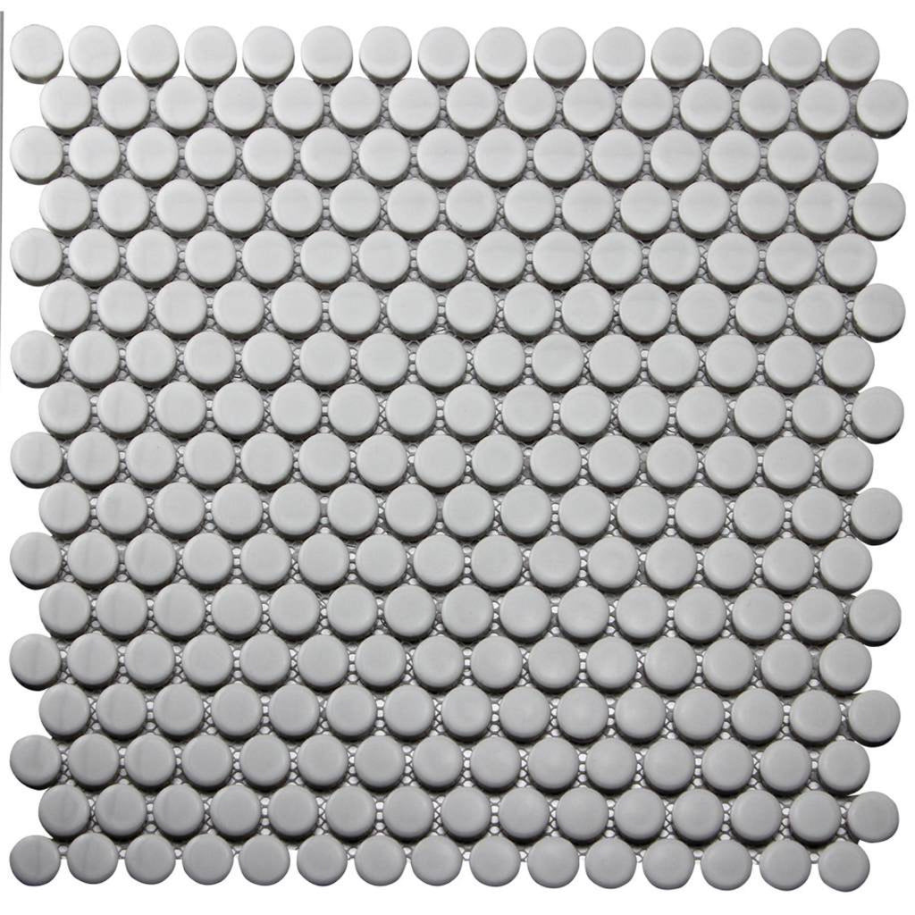 White Penny Matt Mosaic Sheet 292x315 tile