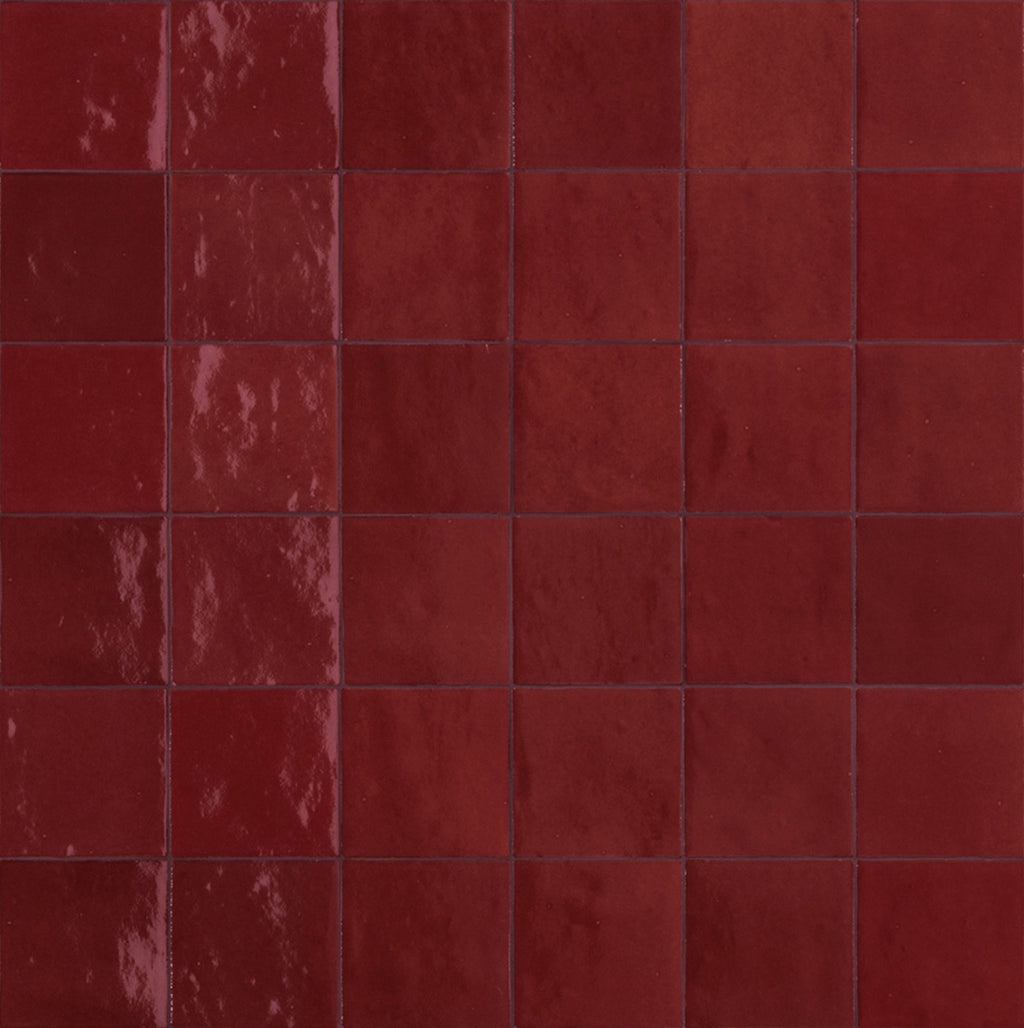 Bella Burgundy Gloss 100x100 tile