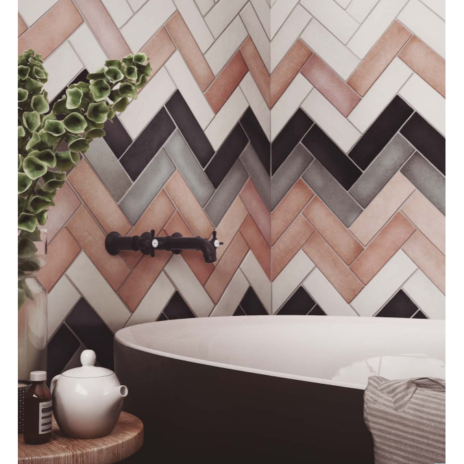 Lava Coral Pink Matt 65x200 tiles