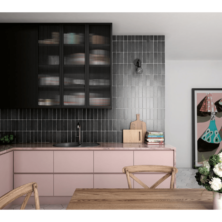 Lava Black Coal Matt 65x200 tiles