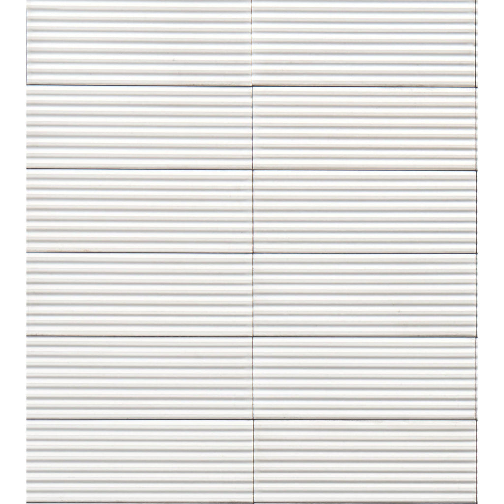 Risotto Bianco Pleat Gloss 75x200 tiles