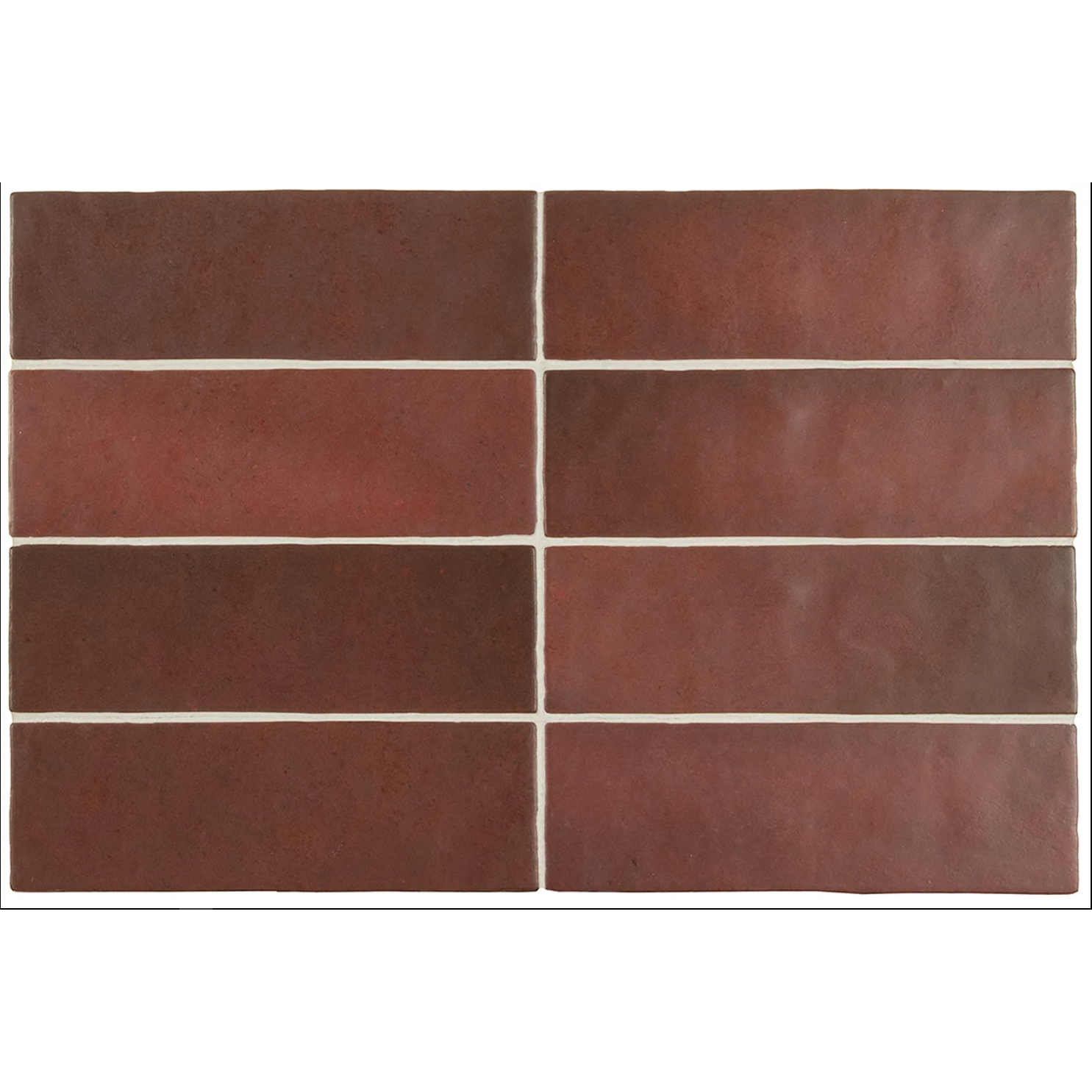 LAVA BURGUNDY MATT 6.5x20 - Mini Me Tiles