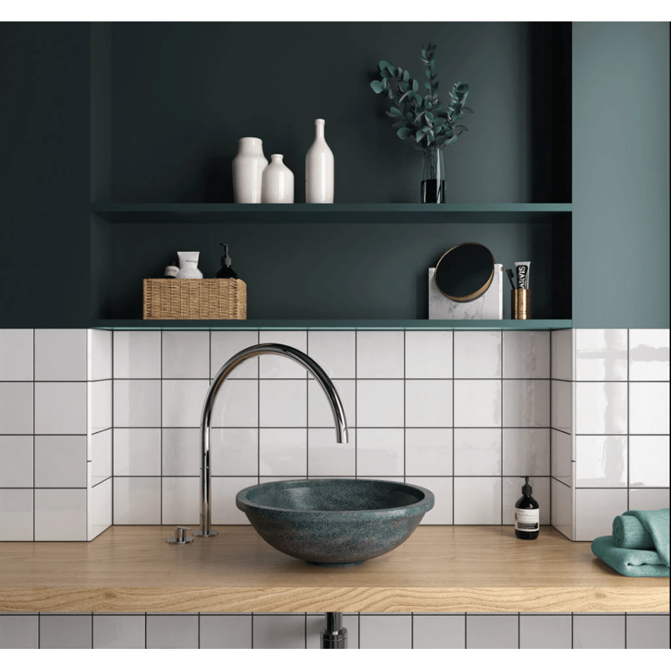 Town White Gloss 132x132 tiles