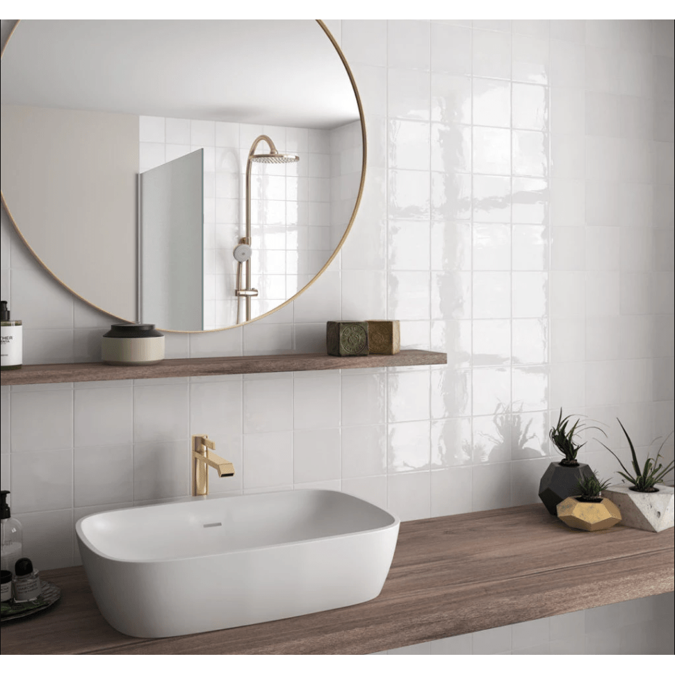 Town Surf Foam Gloss 132x132 tiles in a room